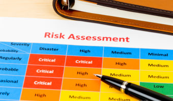 Risk assessment on a table